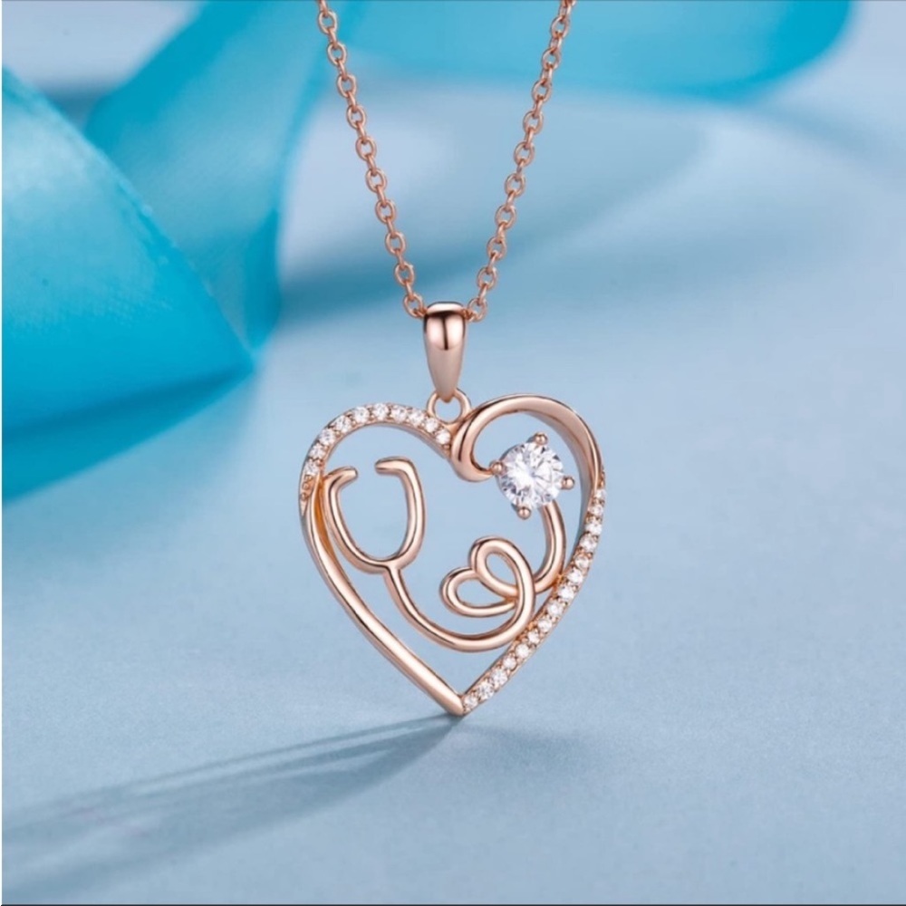 ✨ AmorAime Sterling Sliver Nurse Necklace ✨